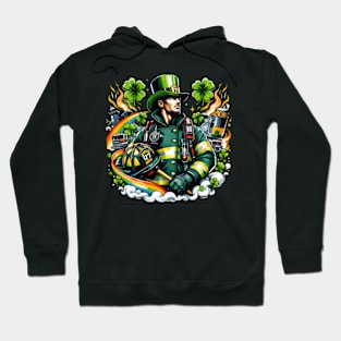 Firefighter St Patricks Day Fire Fire Dept Hoodie